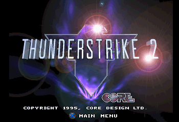 ThunderStrike 2 Title Screen